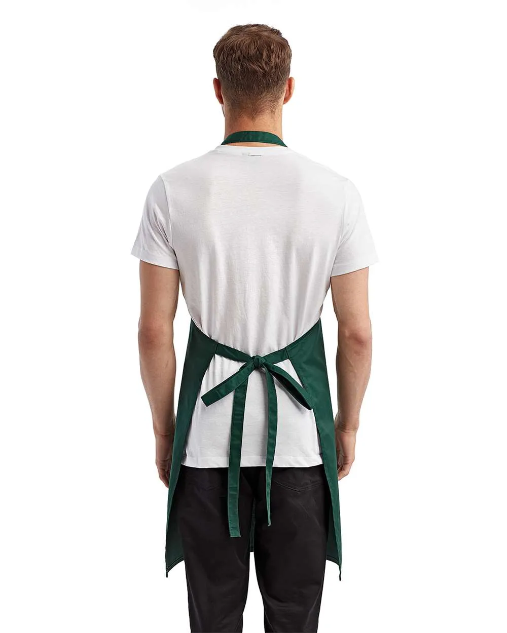 Artisan Collection by Reprime RP154 Pocket Bib Apron in Bottle, back