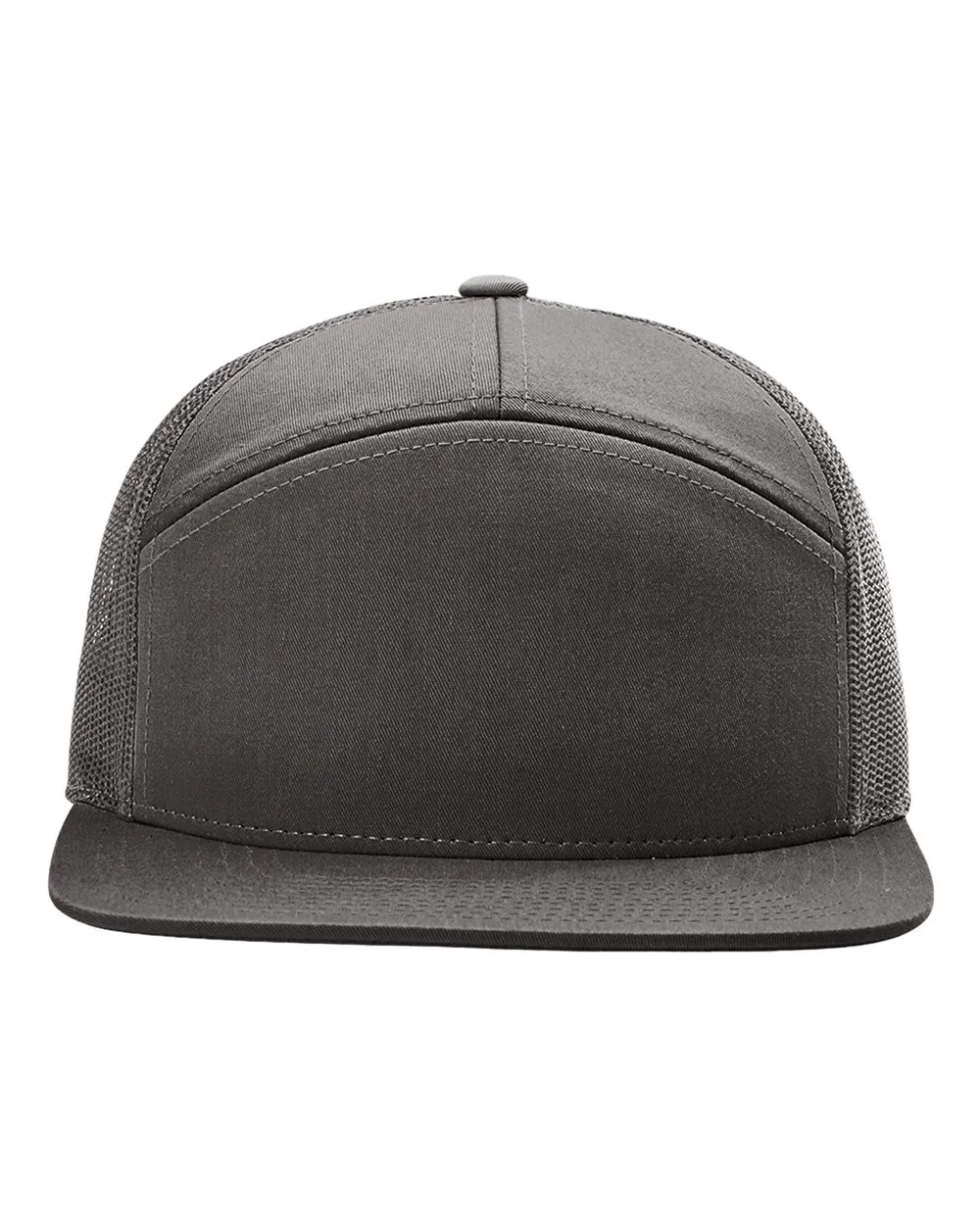 Richardson 168 Seven-Panel Trucker Cap in Charcoal