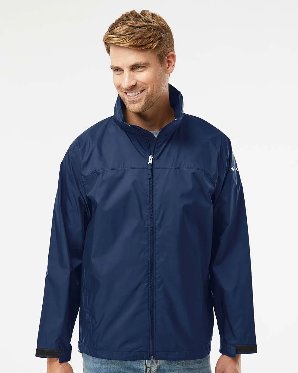 Columbia 212476 Glennaker Lake II Rain Jacket in Collegiate Navy, front