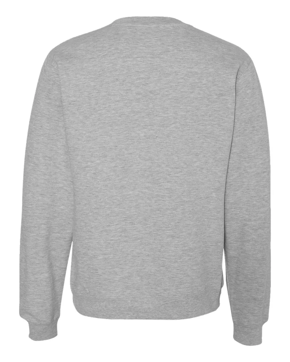 Independent Trading Co. SS3000 Midweight Crewneck in Grey Heather, back