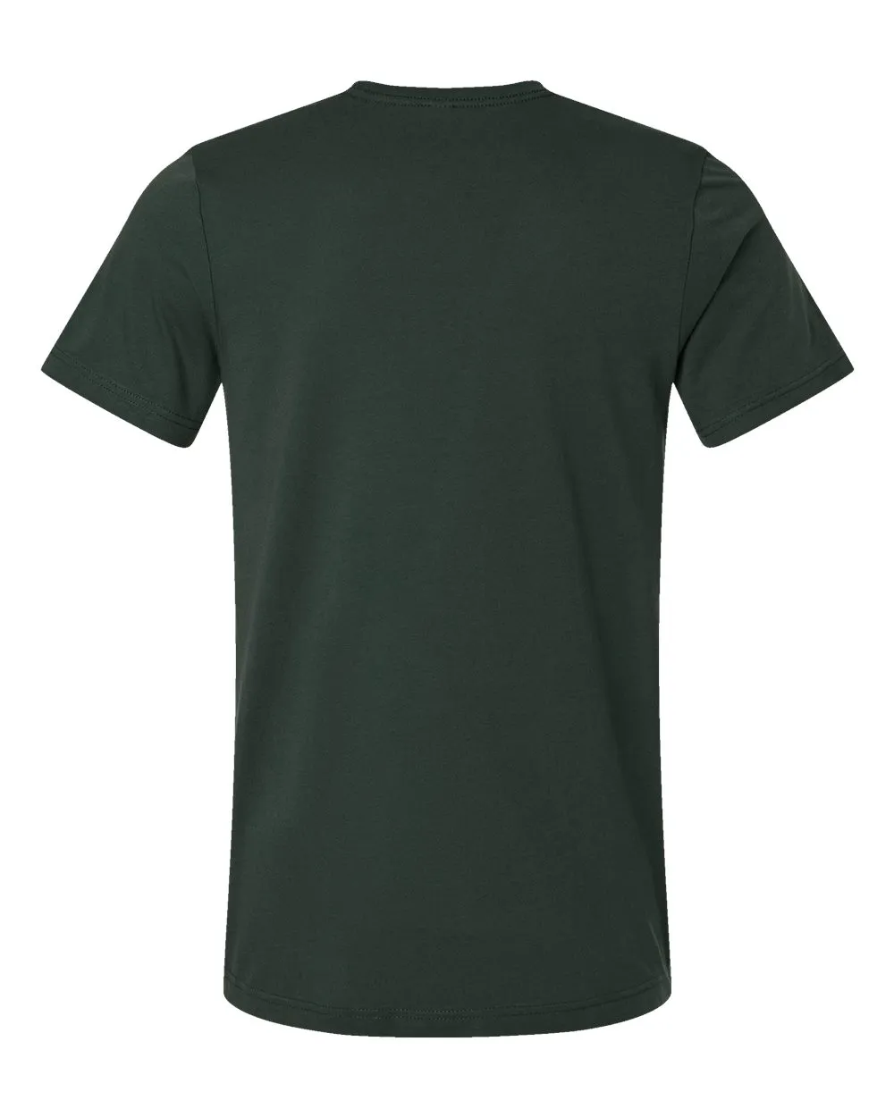 Bella+Canvas 3001 Unisex Jersey Tee in Hunter Green, back
