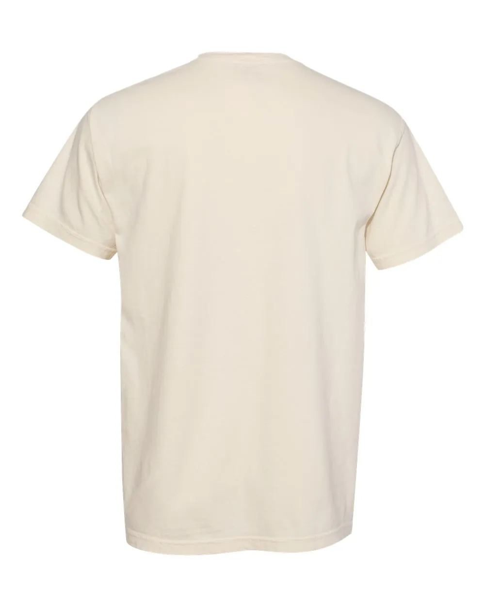 Comfort Colors 1717 Garment-Dyed Heavyweight Tee in Ivory, back