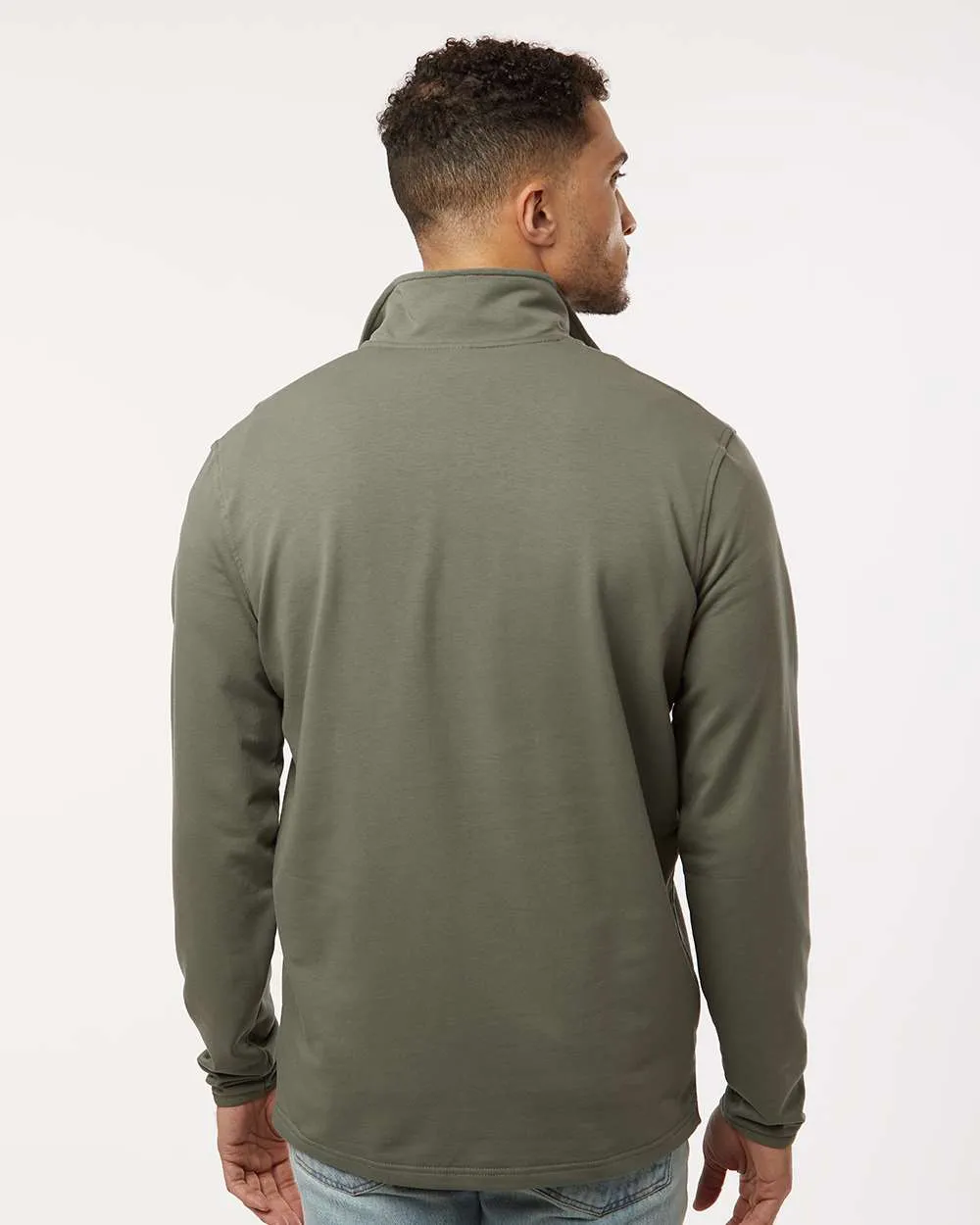 Independent Trading Co. EXP20PQ Perform Quarter-Zip Pullover in Pine, back