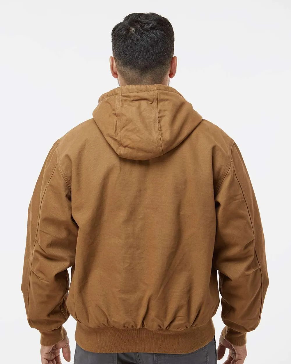 DRI DUCK 5020 Cheyenne Hooded Work Jacket in Saddle, back