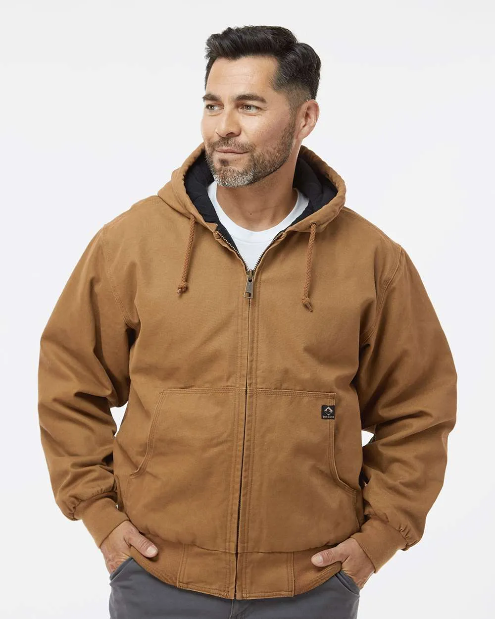 DRI DUCK 5020 Cheyenne Hooded Work Jacket in Saddle