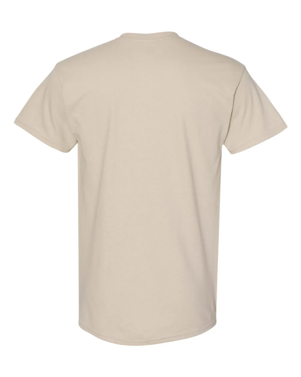 Gildan 5000 Heavy Cotton T-Shirt in Sand, back
