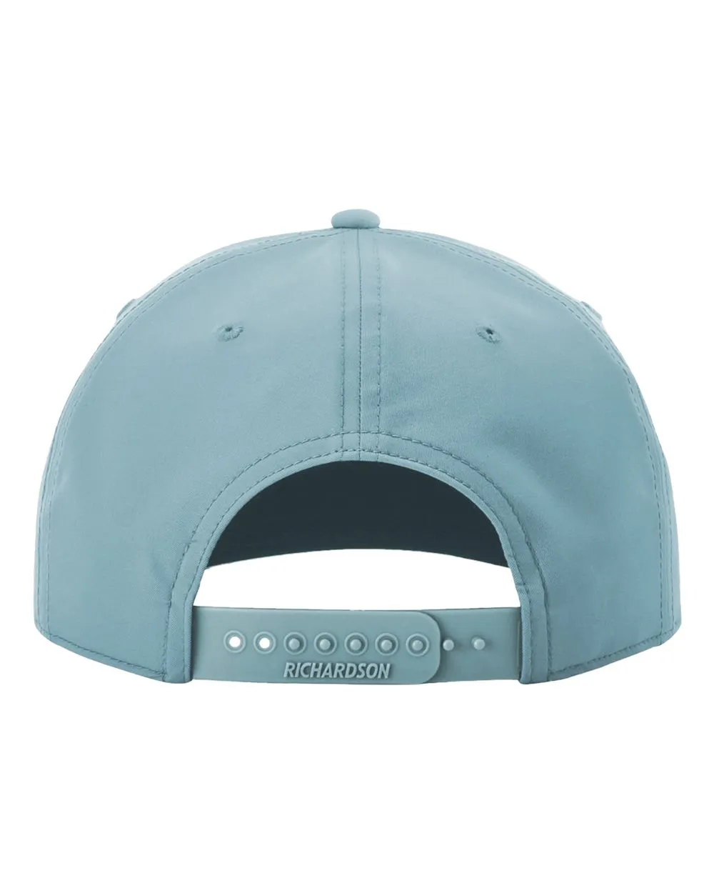 Richardson 258 Five-Panel Classic Rope Cap in Smoke Blue/White, back