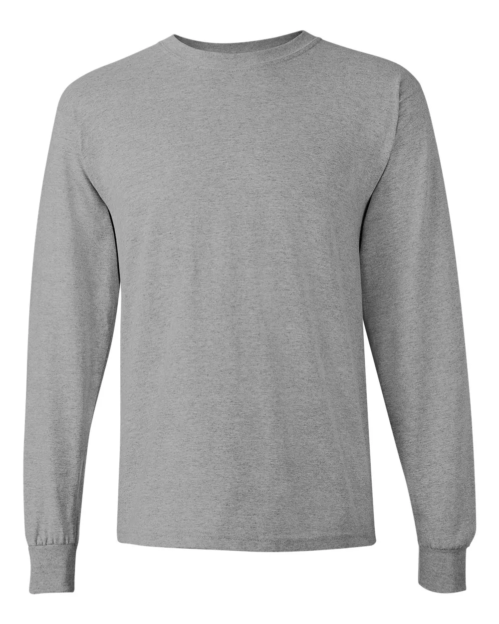 Gildan 5400 Heavy Cotton Long Sleeve in Sport Grey, front